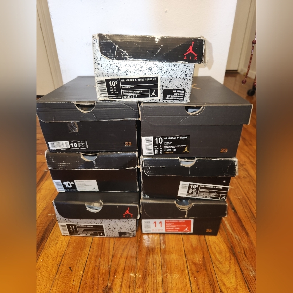 7 Jordan Youth Empty Boxes
